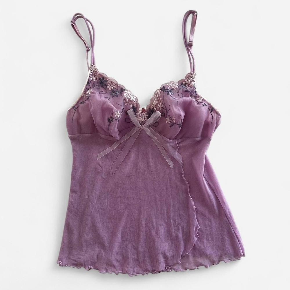 Victoria's Secret Y2K micro mesh sheer fairy cami